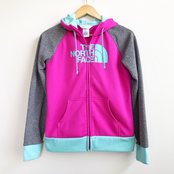 The North Face Tops - North Face : Pink Zip-up Hoodie Size Small